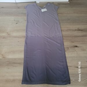 NEW Splendid  Long Ombre Viscose Dress Sleeveless V-Neck Maxi Flowy Size M